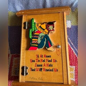 Unbranded Wooden Door Messenger Functional Art